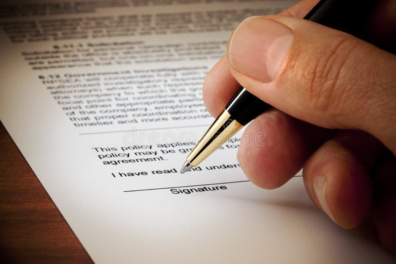 Signature de documents de fermeture de société